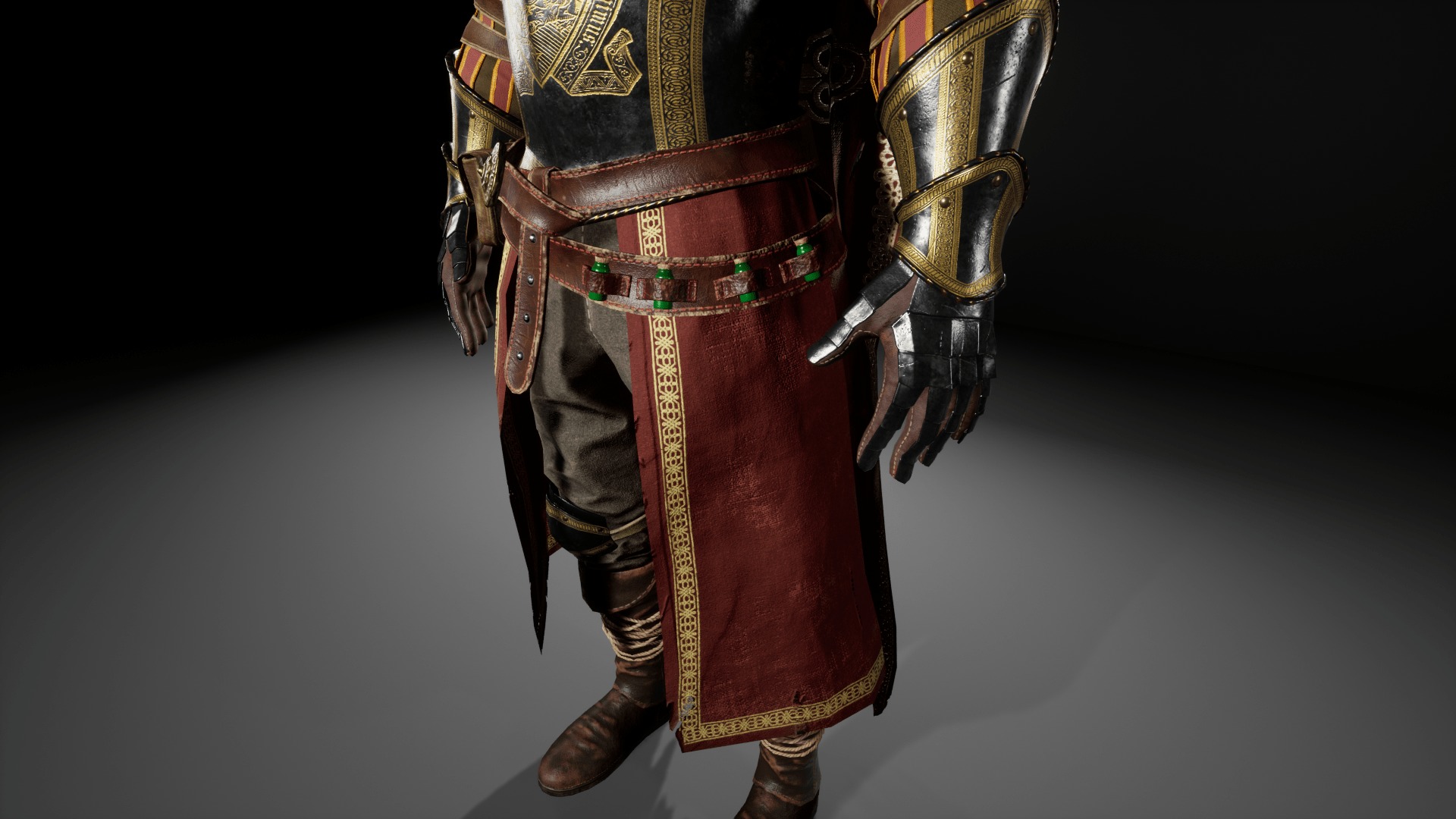 Medieval Knights Collection GAME READY Low-poly 3D model_20