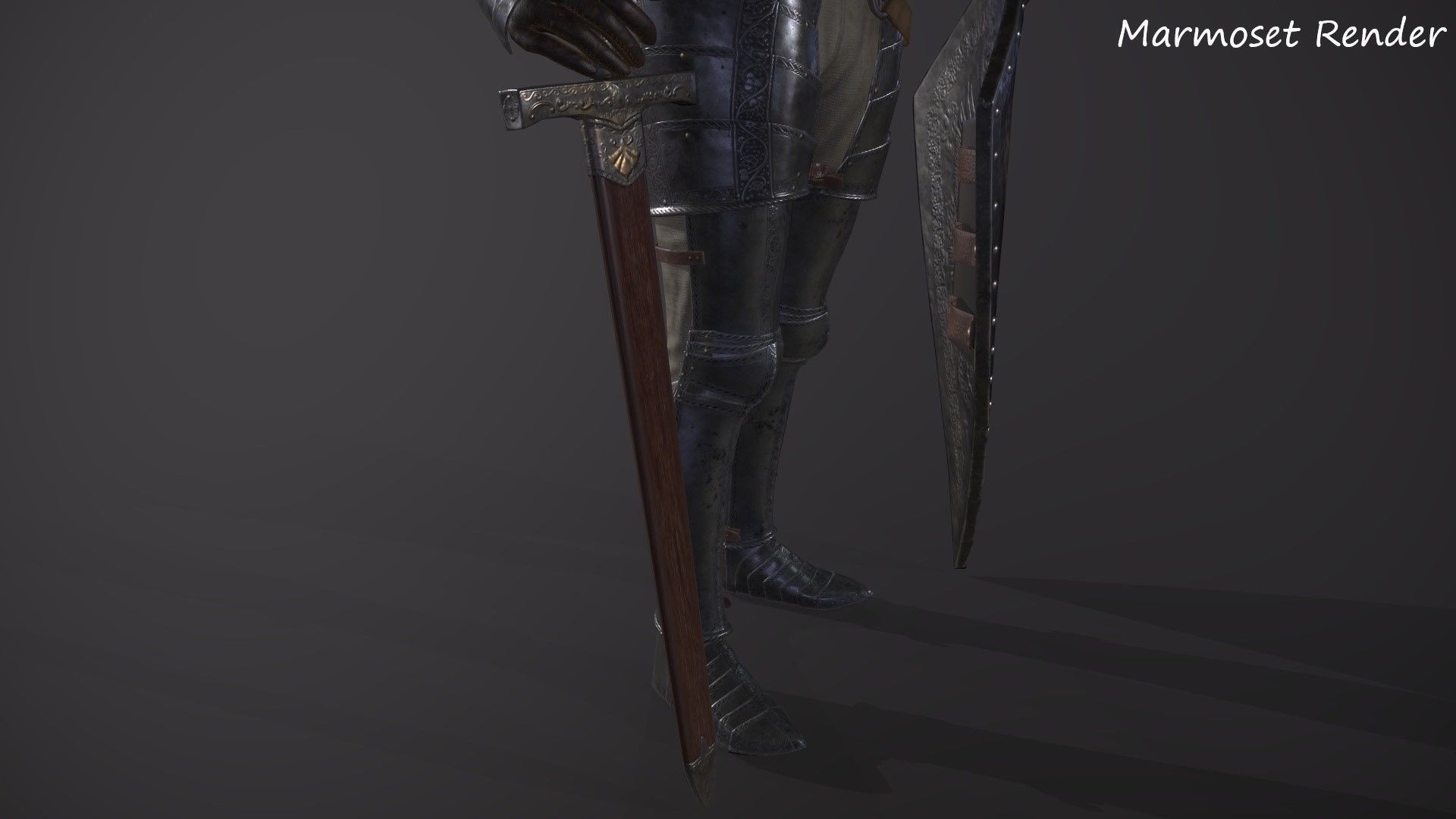 Medieval Knights Collection GAME READY Low-poly 3D model_13