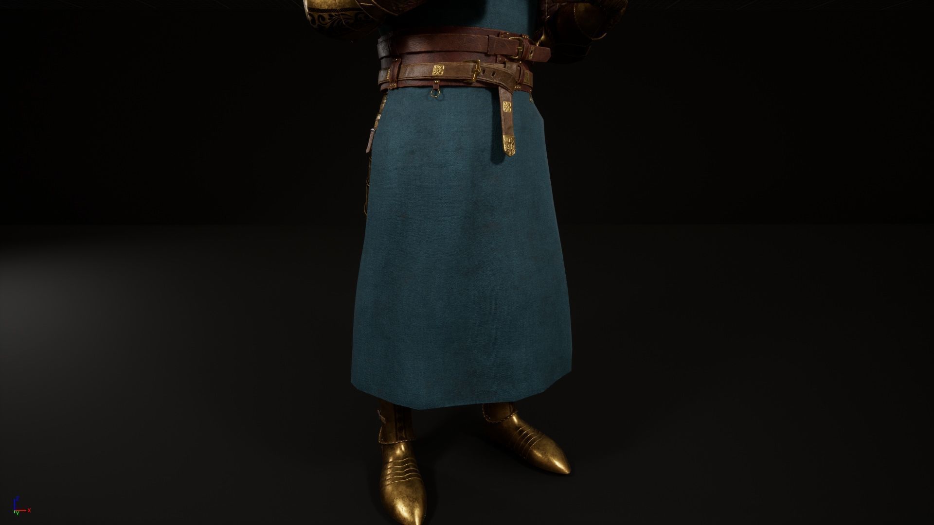 Medieval Knights Collection GAME READY Low-poly 3D model_24