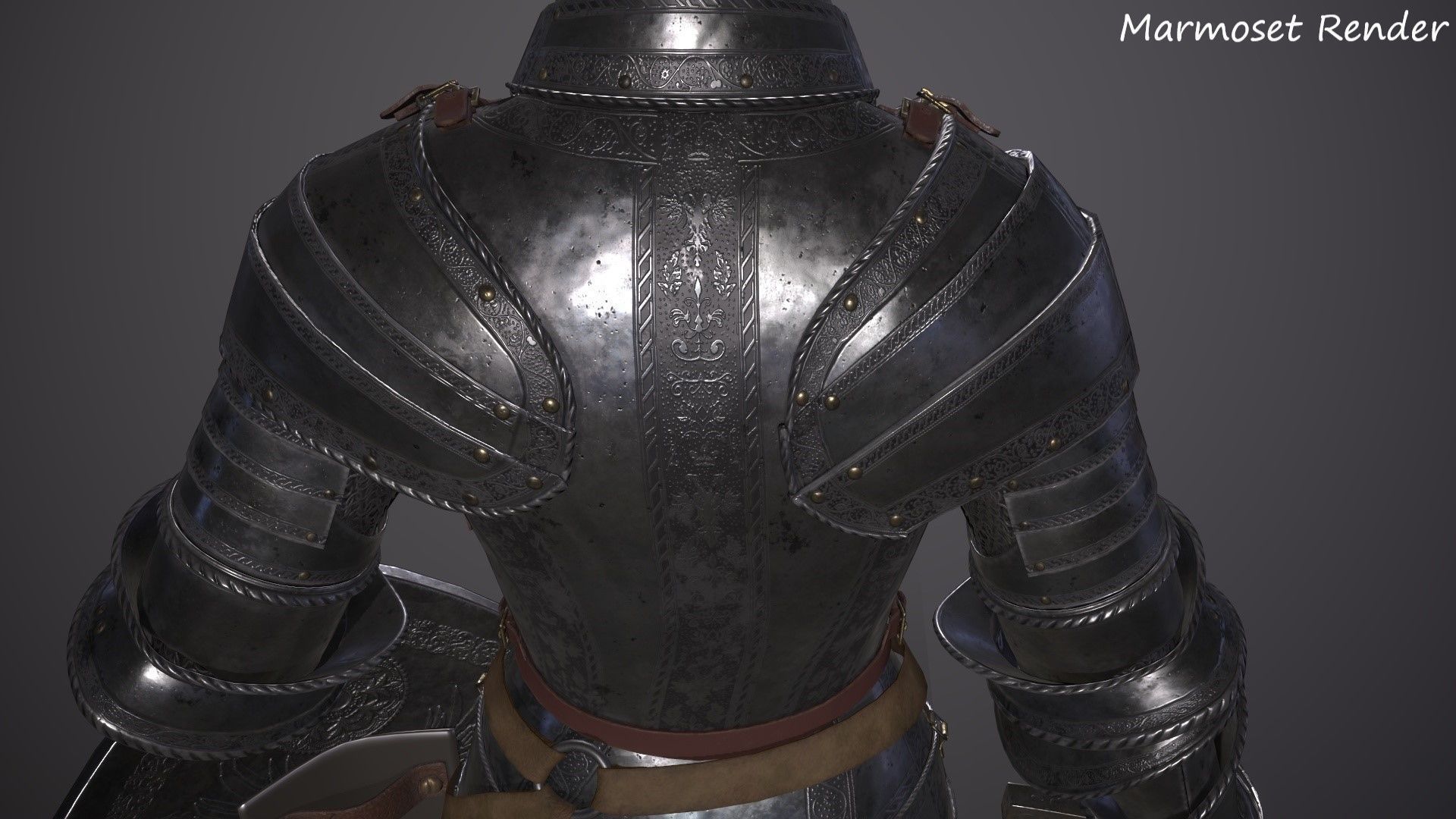 Medieval Knights Collection GAME READY Low-poly 3D model_11