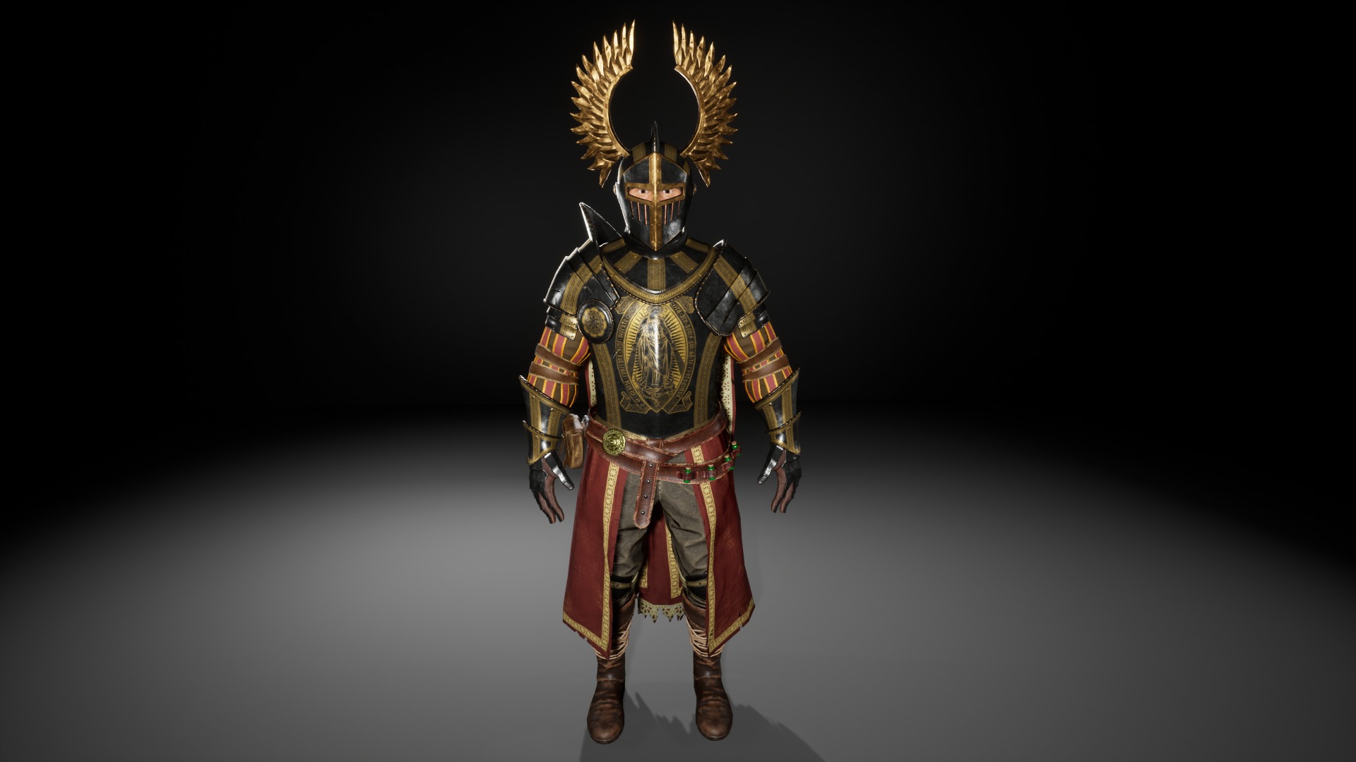 Medieval Knights Collection GAME READY Low-poly 3D model_17