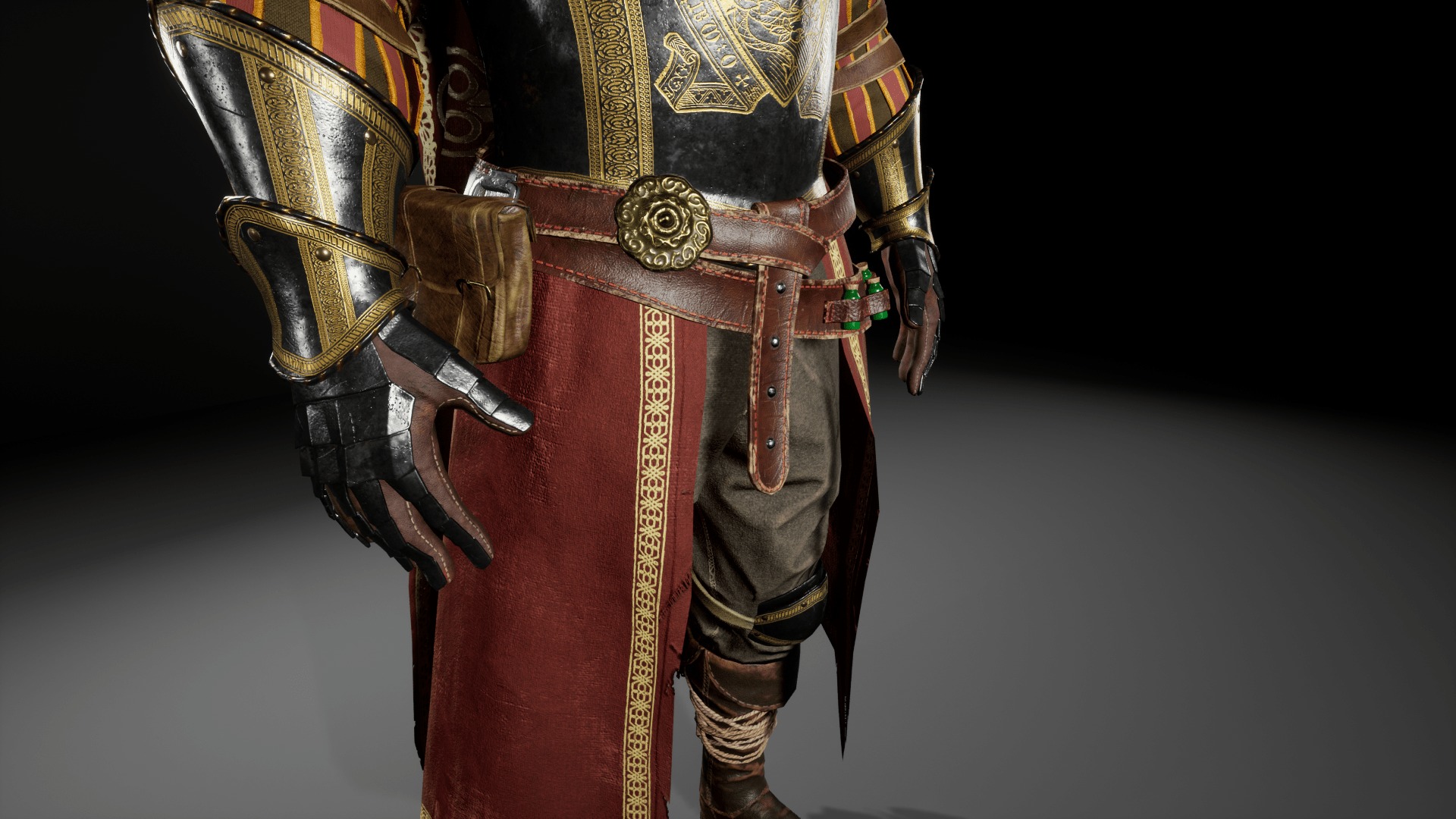 Medieval Knights Collection GAME READY Low-poly 3D model_15