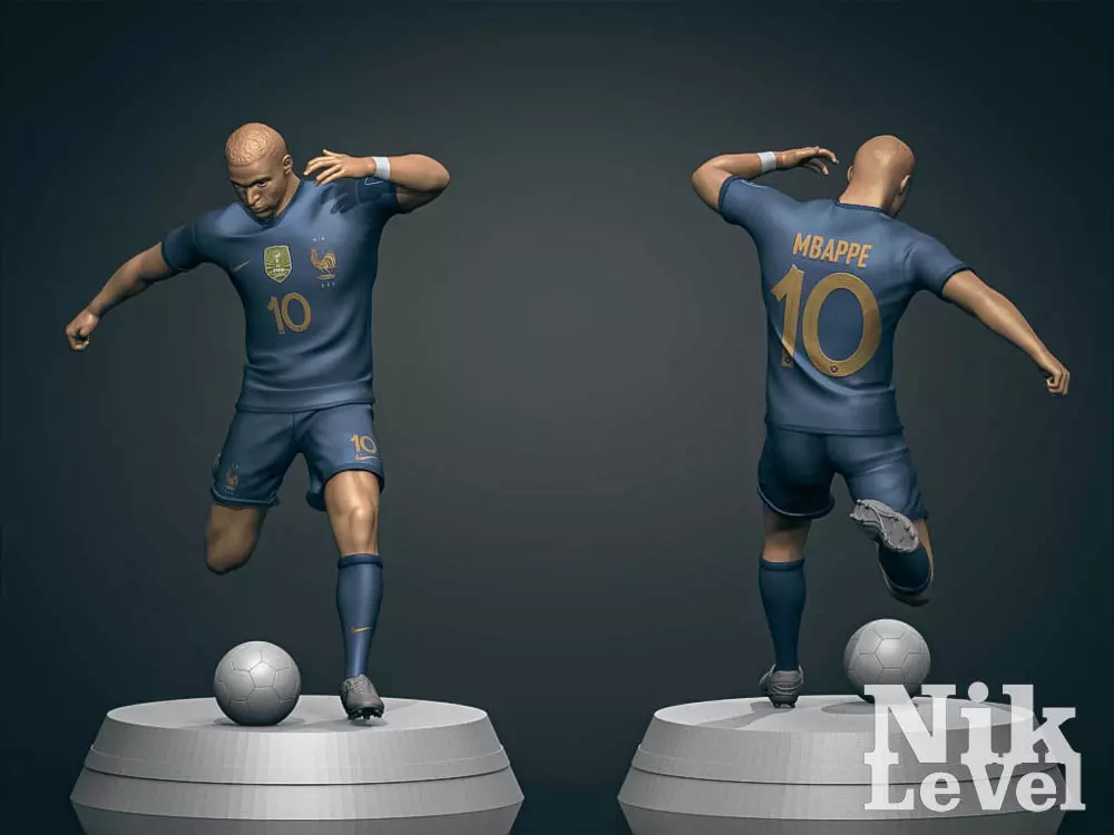 Kylian Mbappe 3D Printable 5 3D print model
