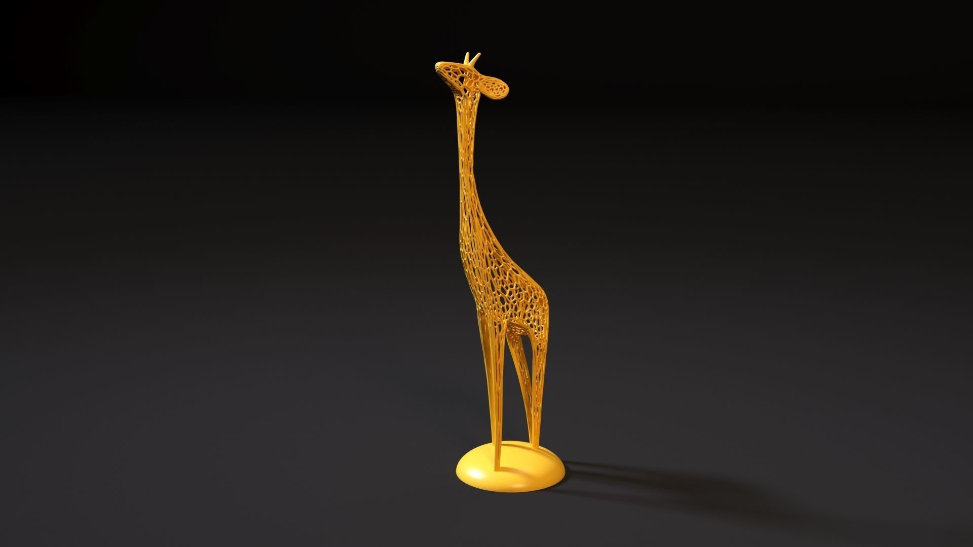 Figurine giraffe 3D print model_1