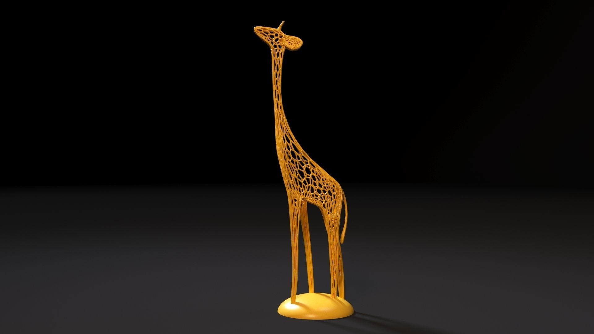 Figurine giraffe 3D print model_2