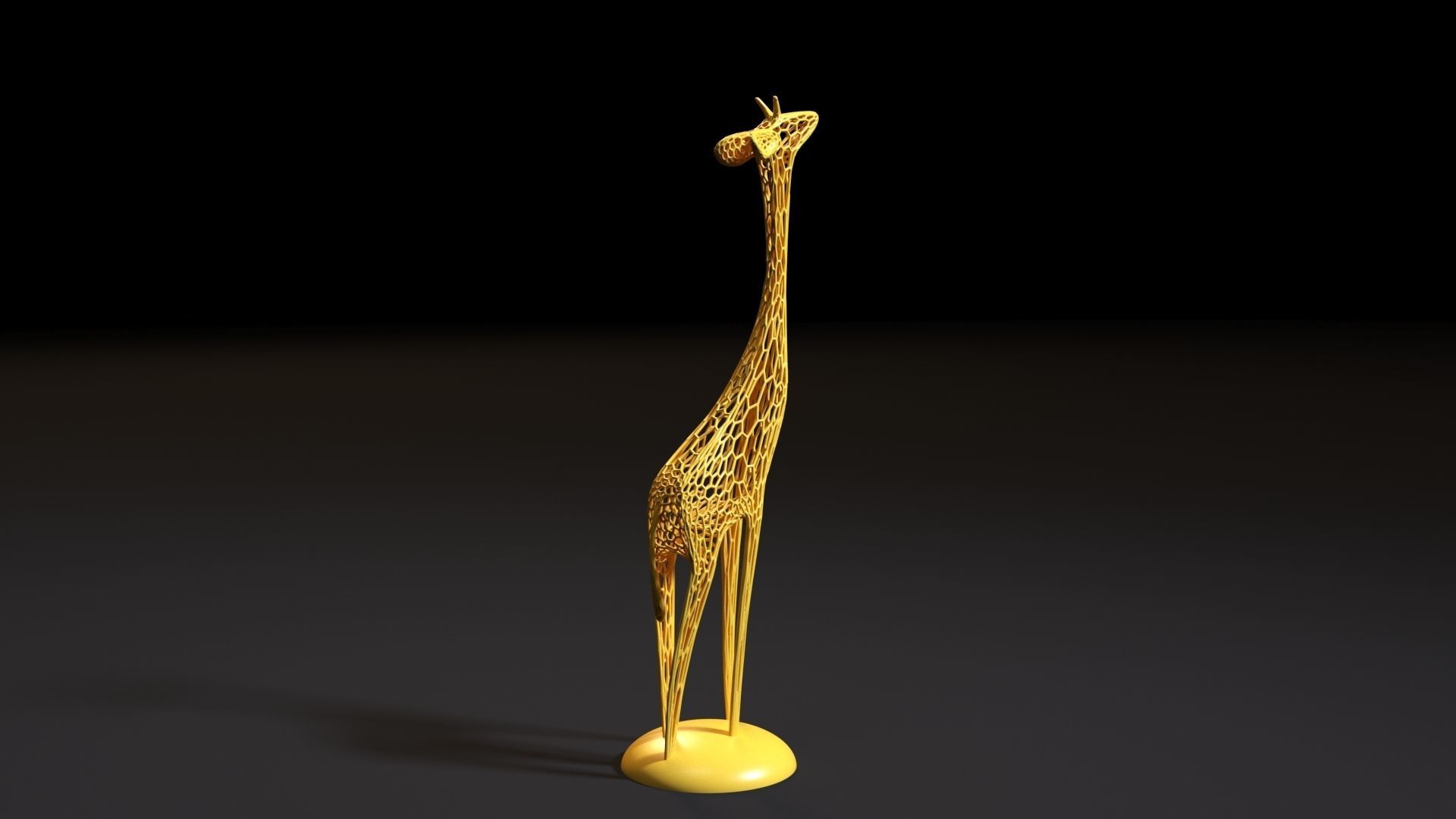 Figurine giraffe 3D print model_5