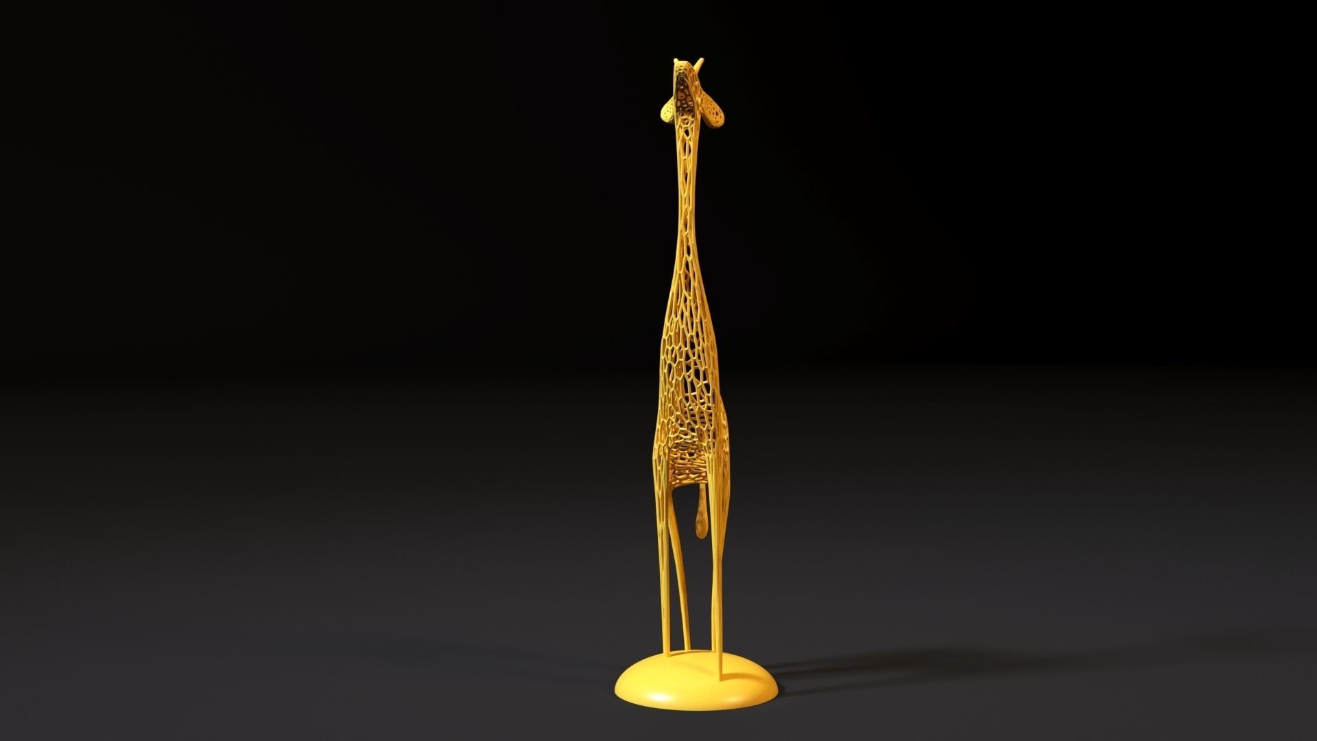 Figurine giraffe 3D print model_7