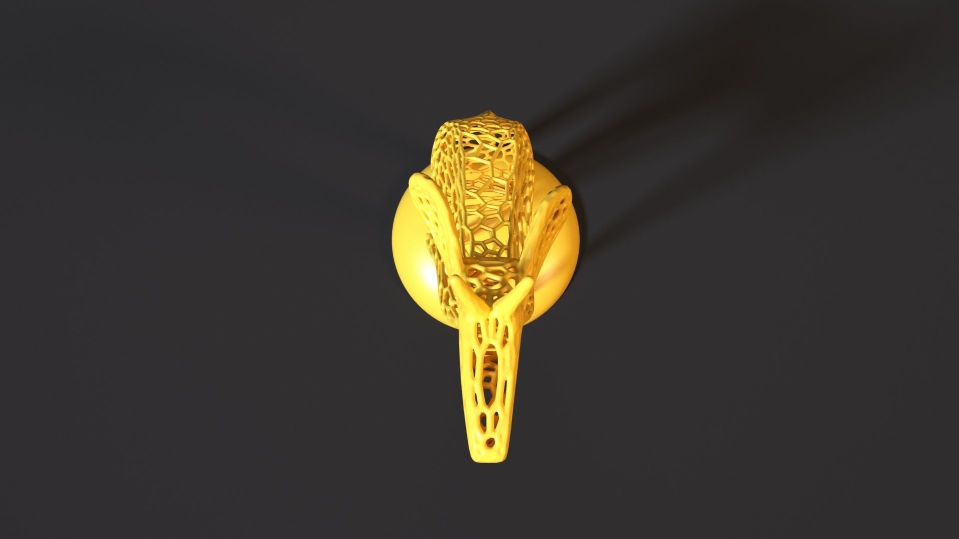 Figurine giraffe 3D print model_8