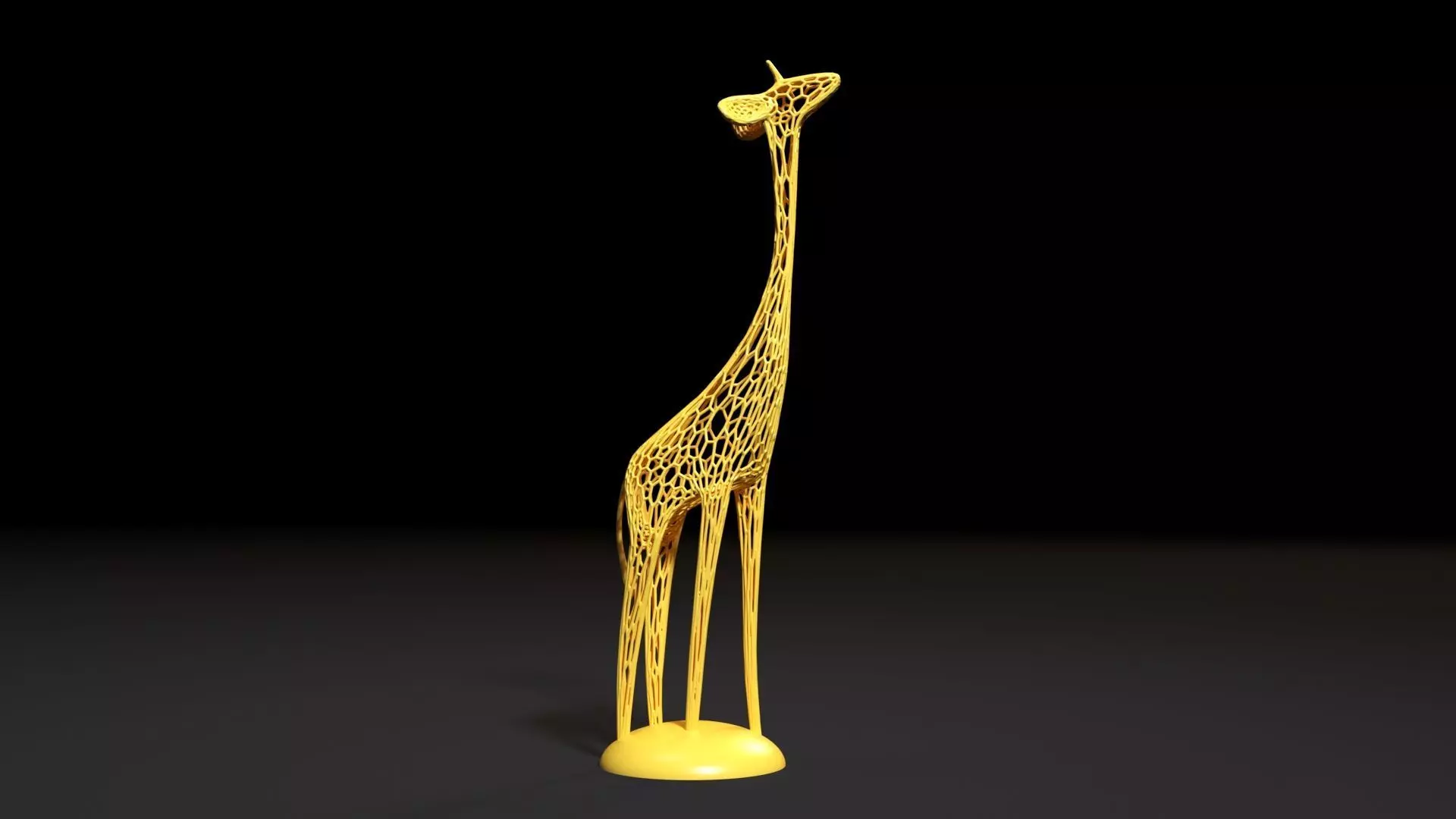 Figurine giraffe 3D print model_0