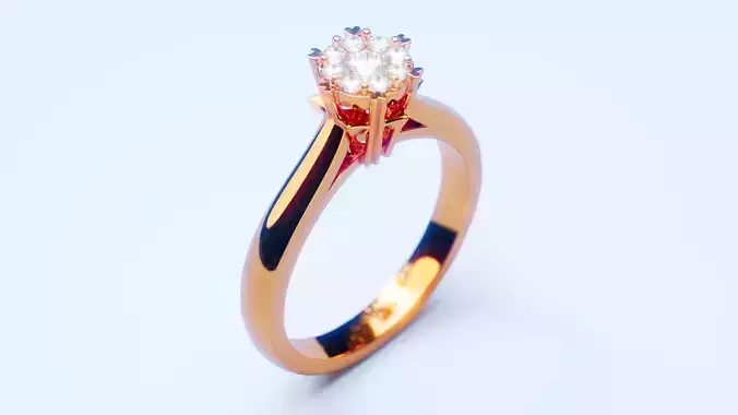 Engagement Ring 48 3D print model