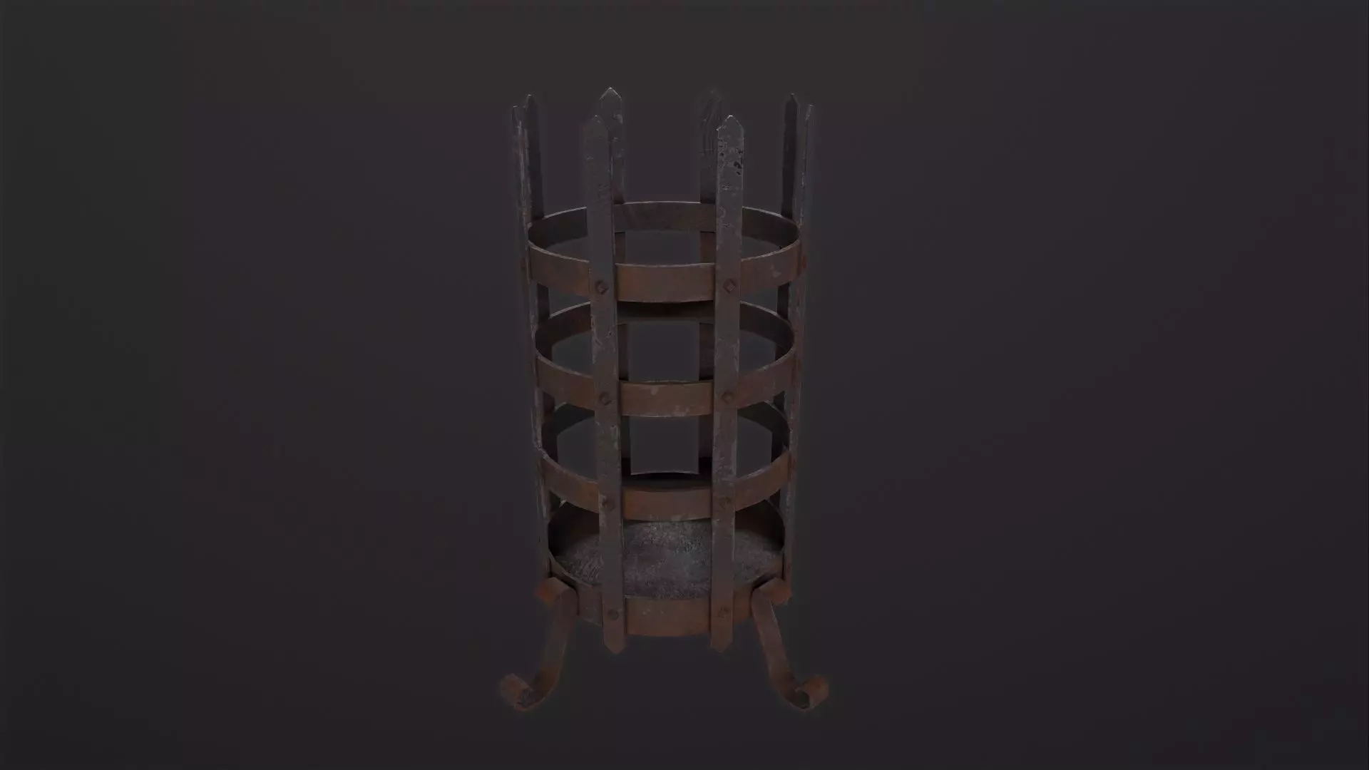 Dungeon Brazier 3D Model Low-poly 3D model_0