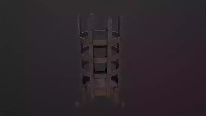 Dungeon Brazier 3D Model Low-poly 3D model