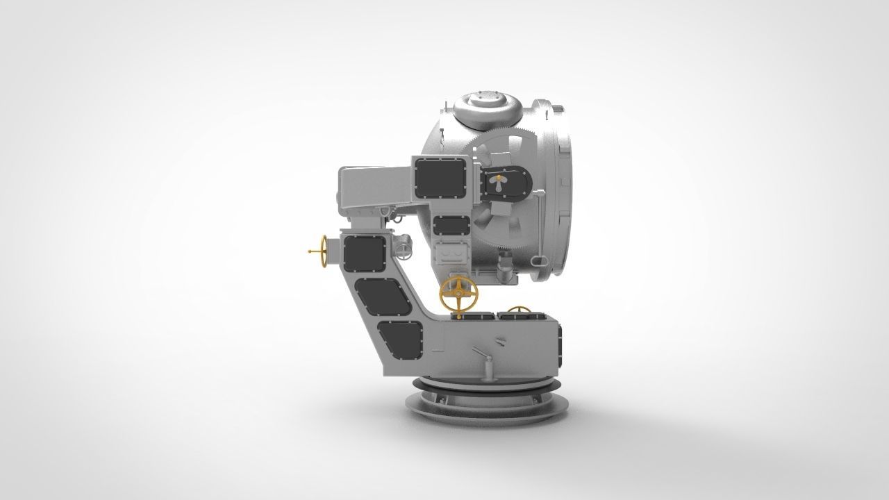 Marine Searchlight 3D model_1