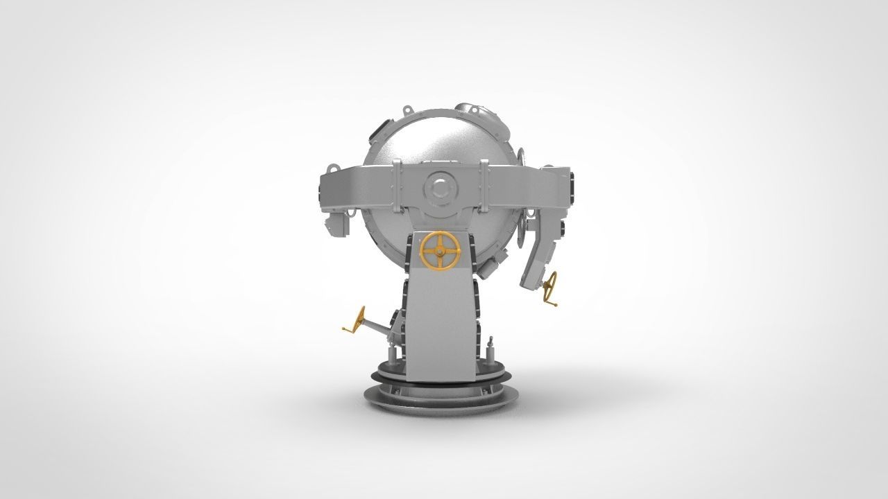 Marine Searchlight 3D model_2