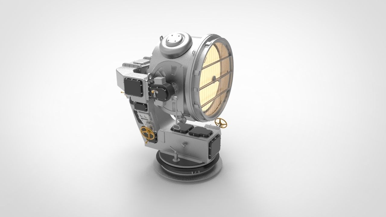 Marine Searchlight 3D model_4