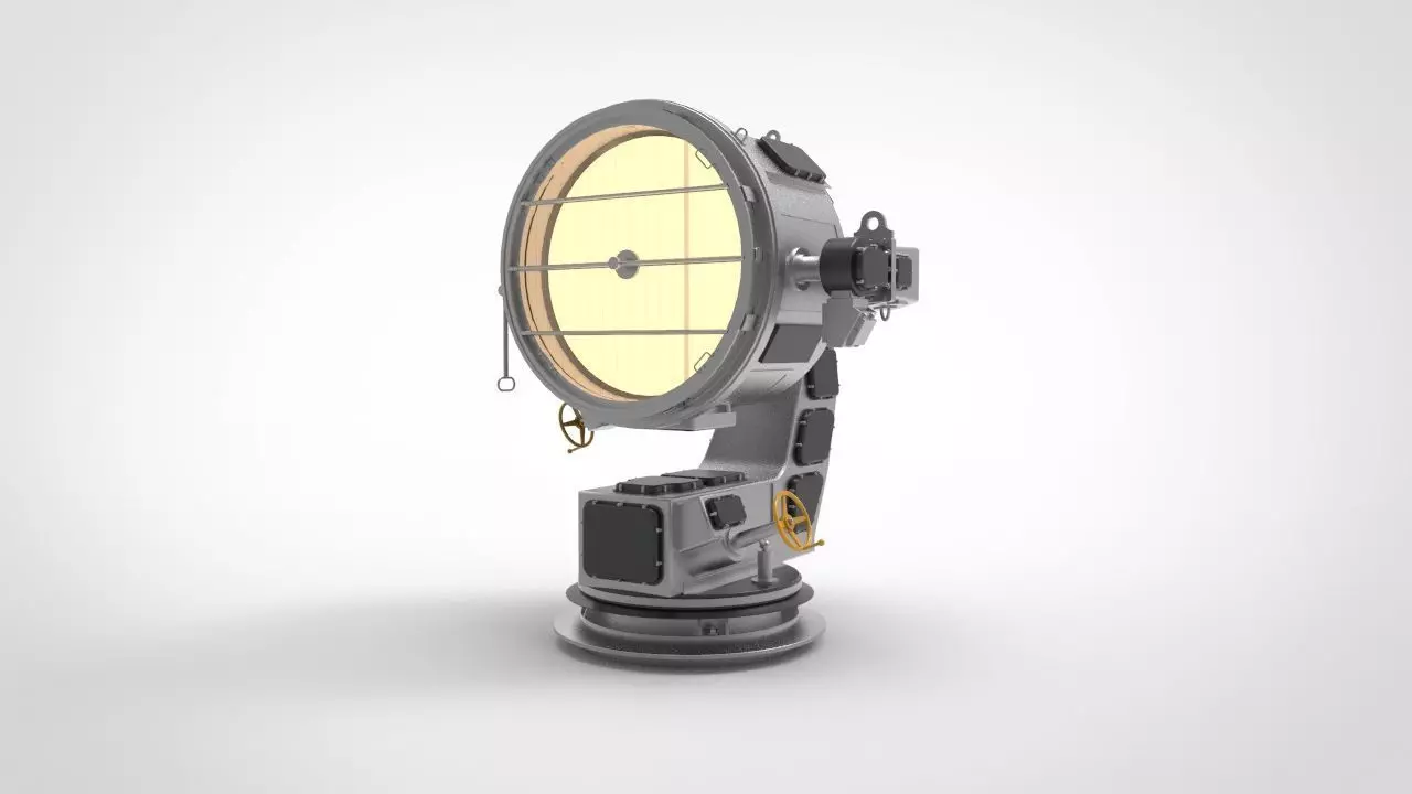 Marine Searchlight 3D model_0