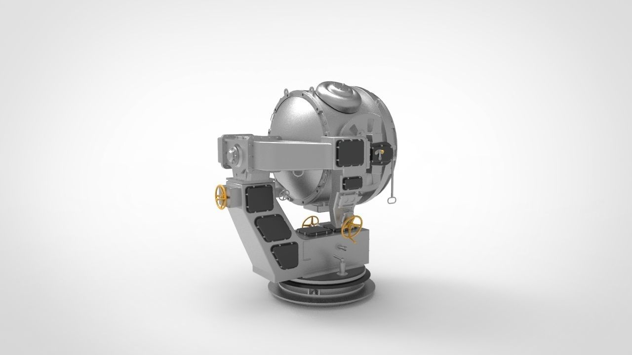Marine Searchlight 3D model_3