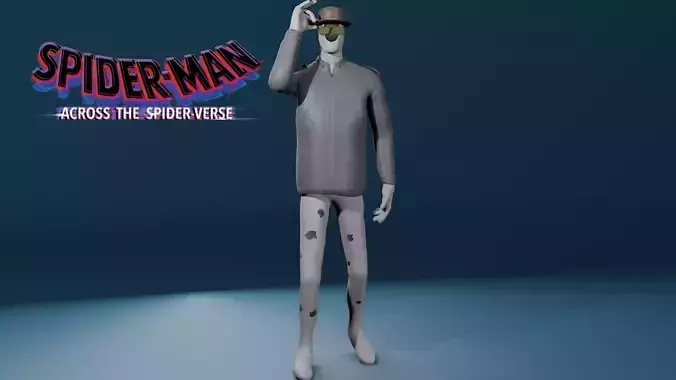 The Spot ATSV Rigged 3D Fan Model Across the Spider-verse Low-poly 3D model