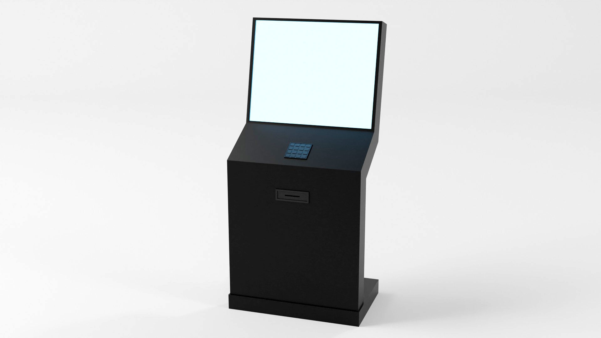 Digital Information Display Board 3D Model Low-poly 3D model_31