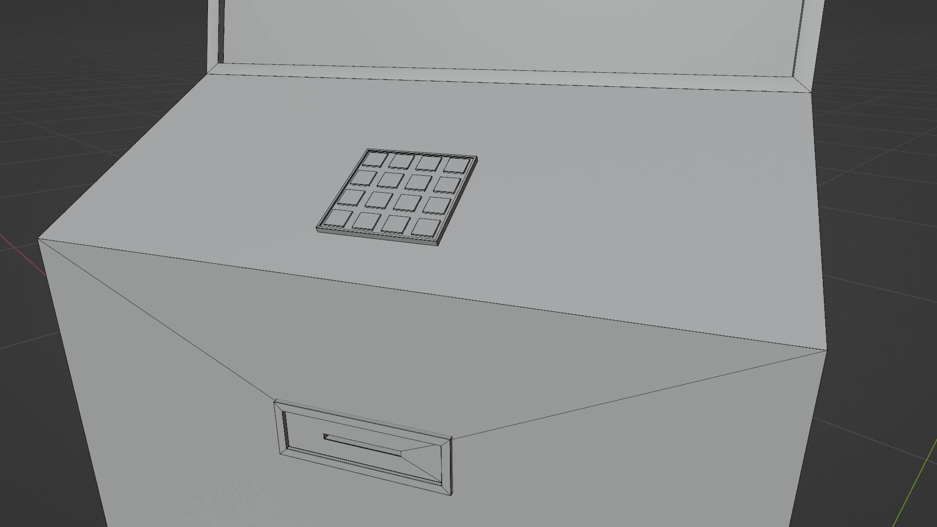 Digital Information Display Board 3D Model Low-poly 3D model_11