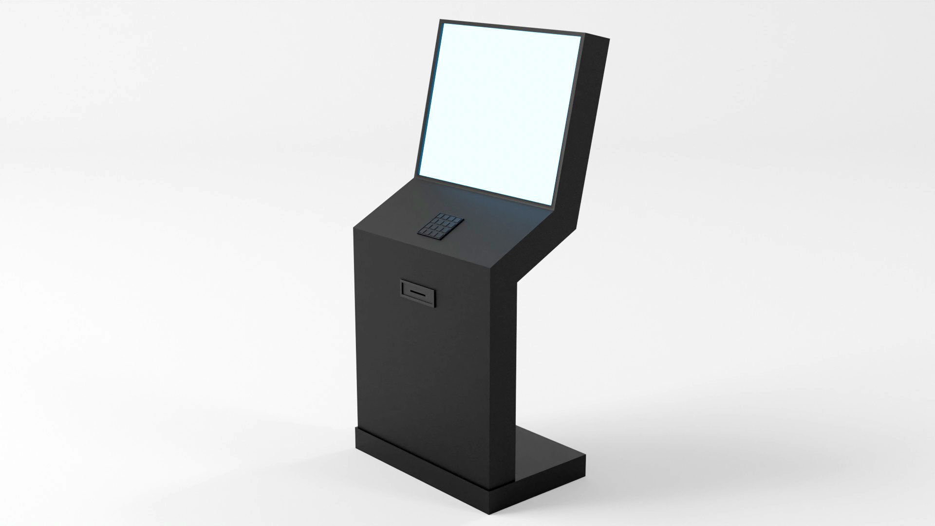 Digital Information Display Board 3D Model Low-poly 3D model_32