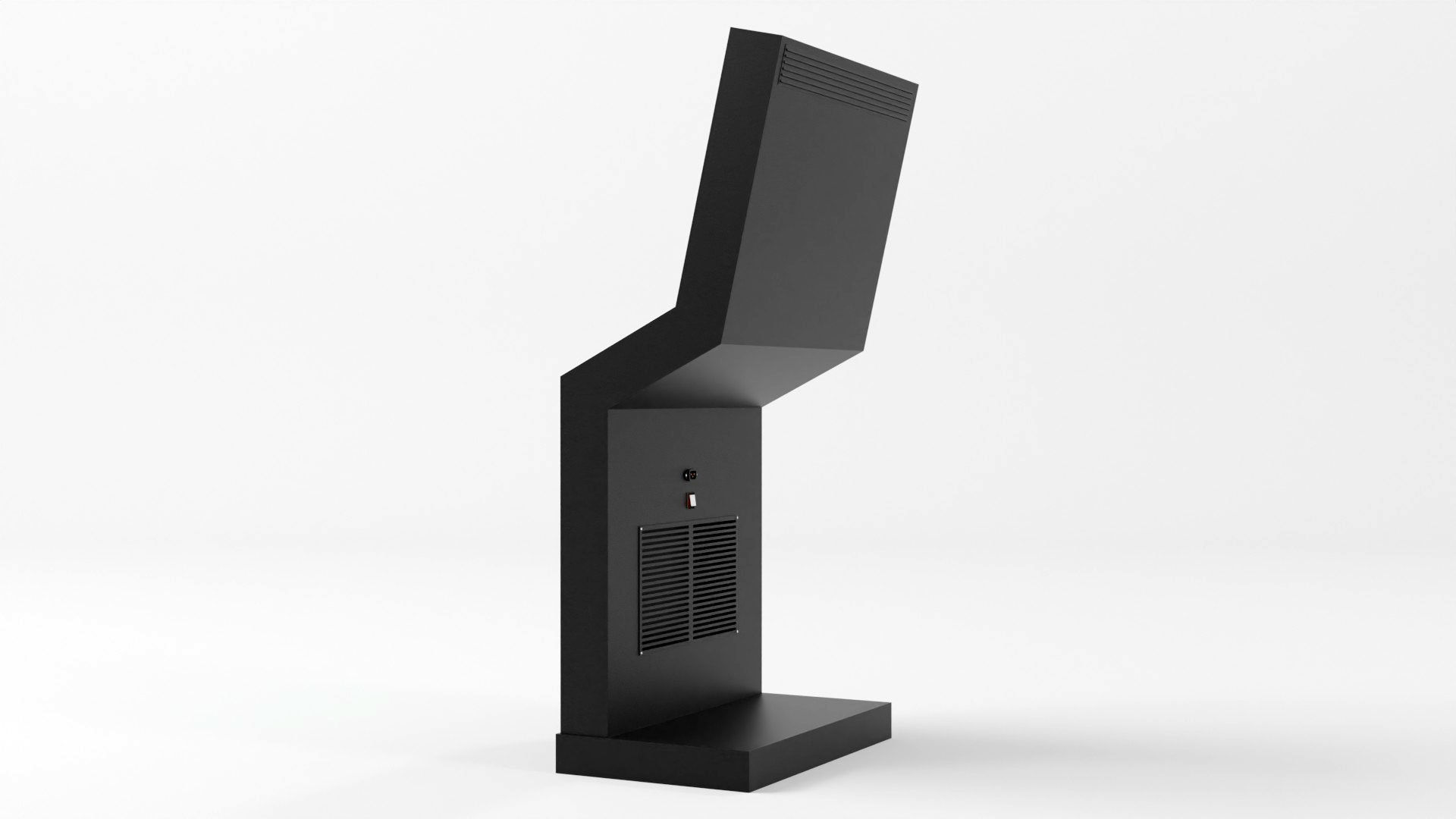 Digital Information Display Board 3D Model Low-poly 3D model_29