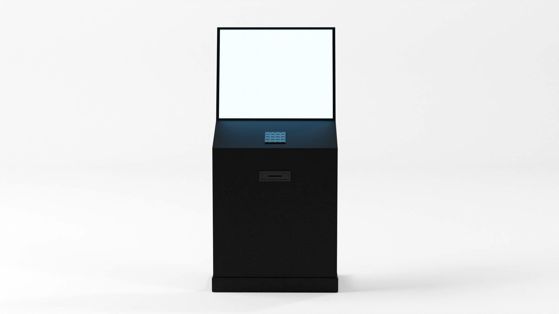 Digital Information Display Board 3D Model Low-poly 3D model_25