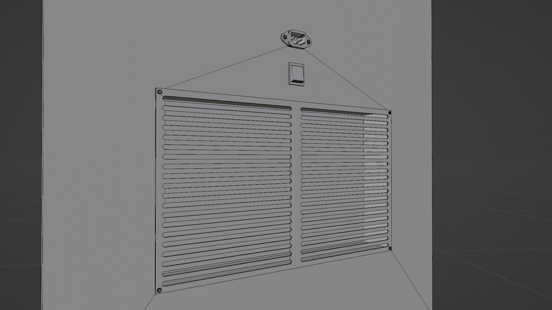 Digital Information Display Board 3D Model Low-poly 3D model_20