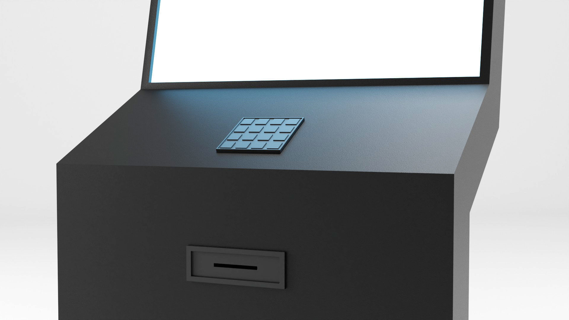 Digital Information Display Board 3D Model Low-poly 3D model_8