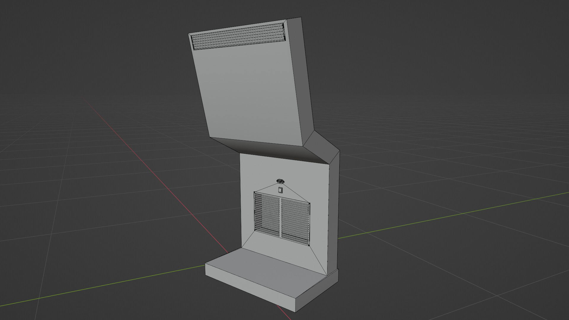 Digital Information Display Board 3D Model Low-poly 3D model_23