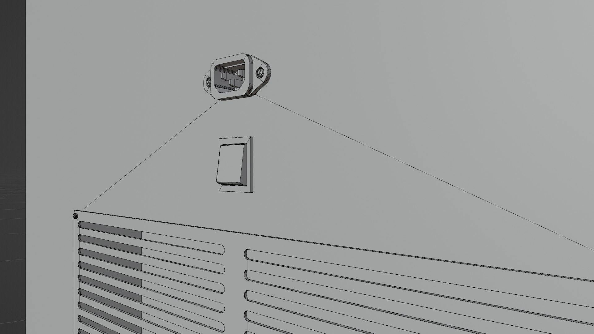 Digital Information Display Board 3D Model Low-poly 3D model_10