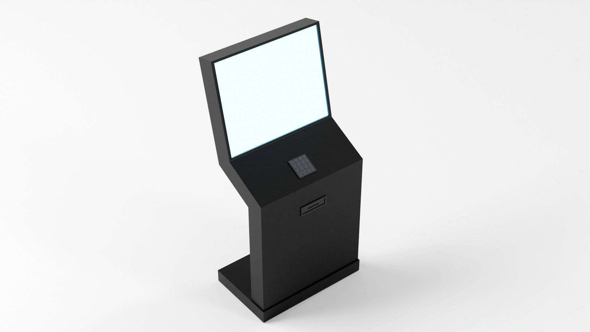 Digital Information Display Board 3D Model Low-poly 3D model_27