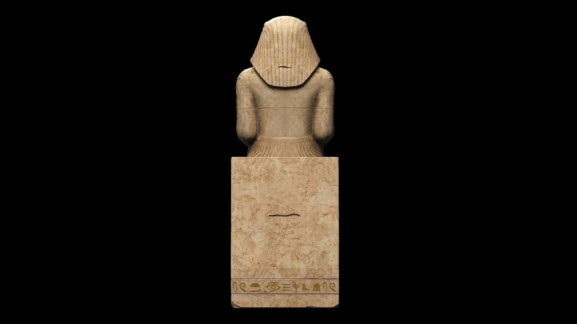 Statue Colossus Low-poly 3D model_4