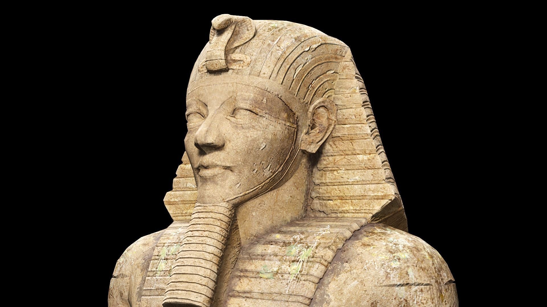 Statue Colossus Low-poly 3D model_10