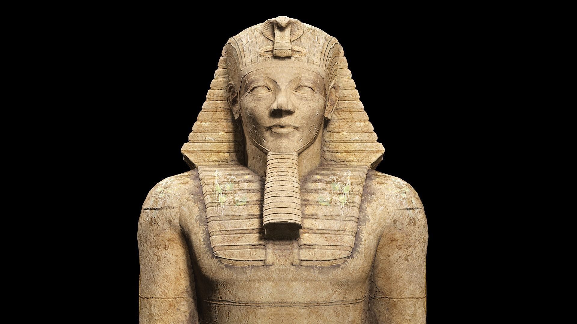 Statue Colossus Low-poly 3D model_8