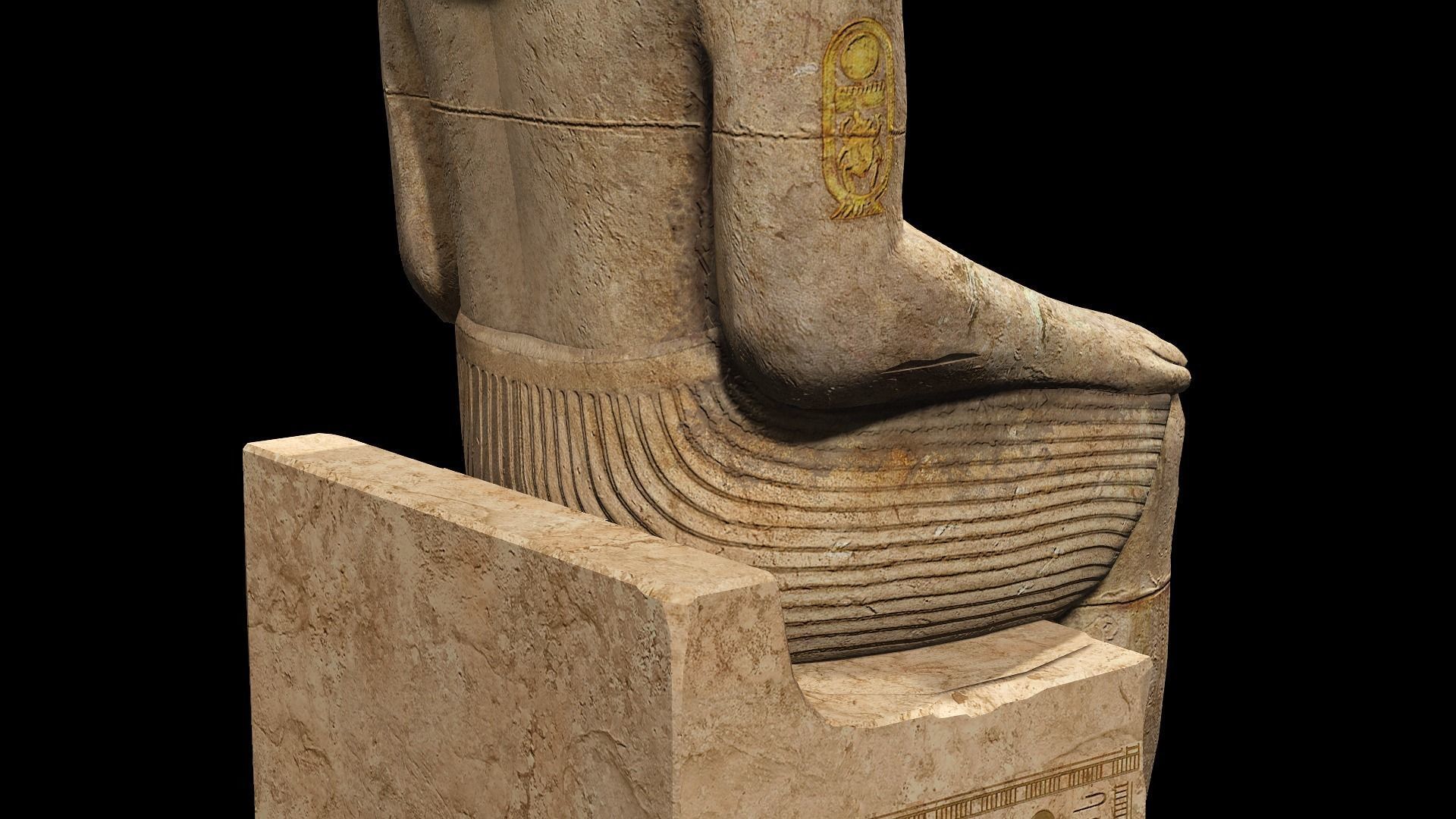 Statue Colossus Low-poly 3D model_13