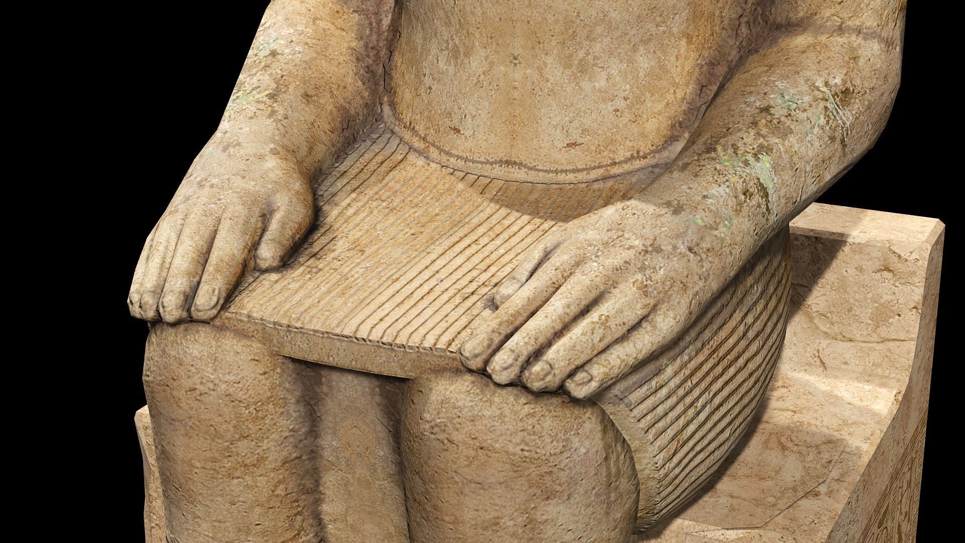 Statue Colossus Low-poly 3D model_11