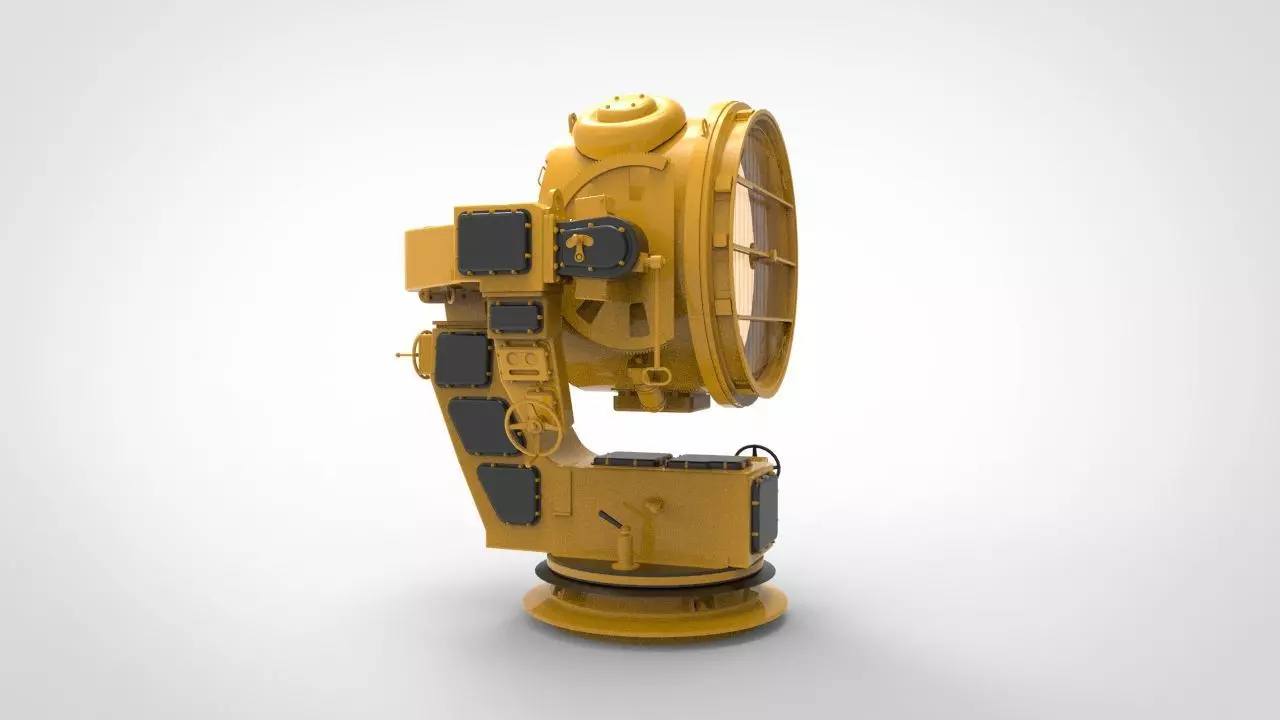 marine searchlight 3D model_0