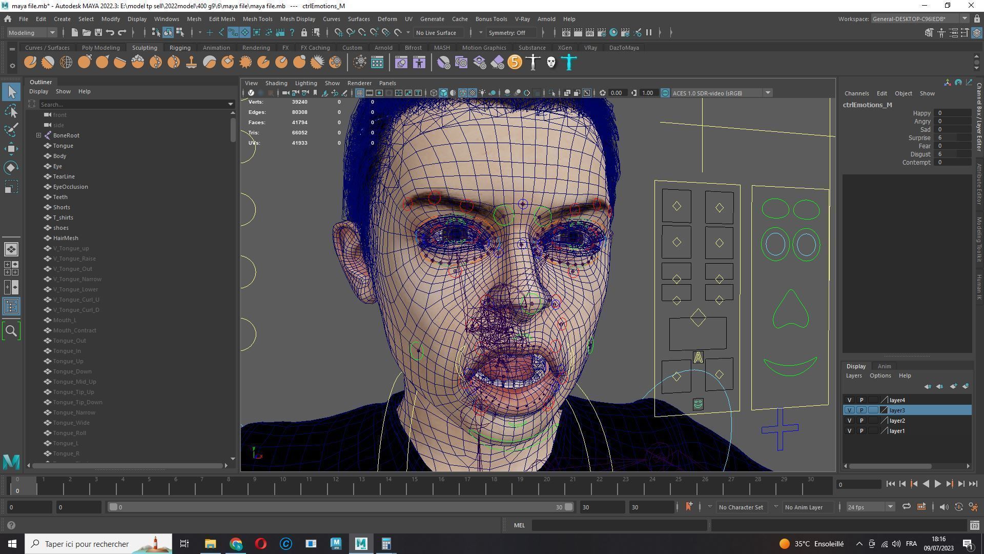  Adam-Realistic Boy Low-poly 3D model_18