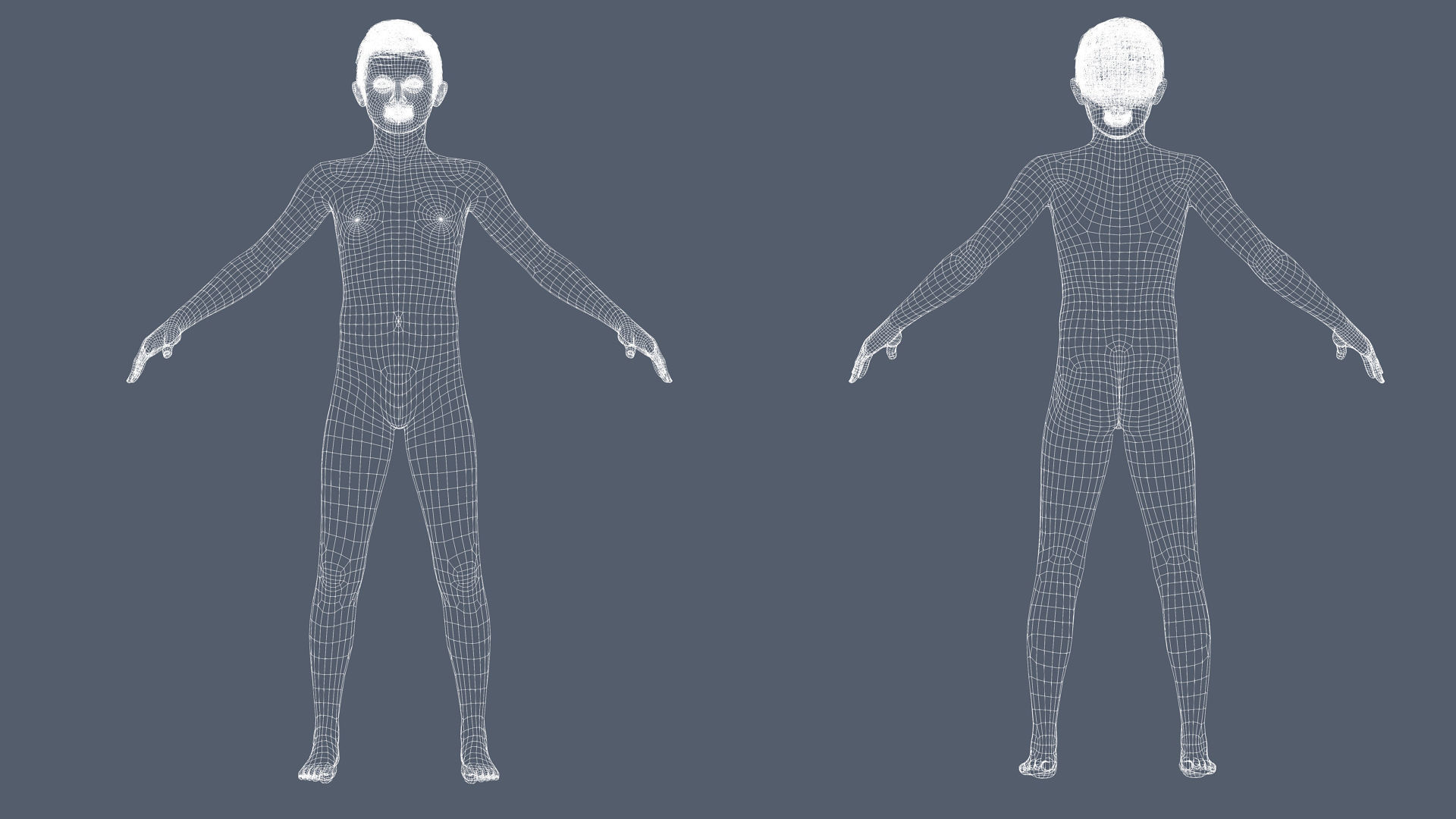  Adam-Realistic Boy Low-poly 3D model_13