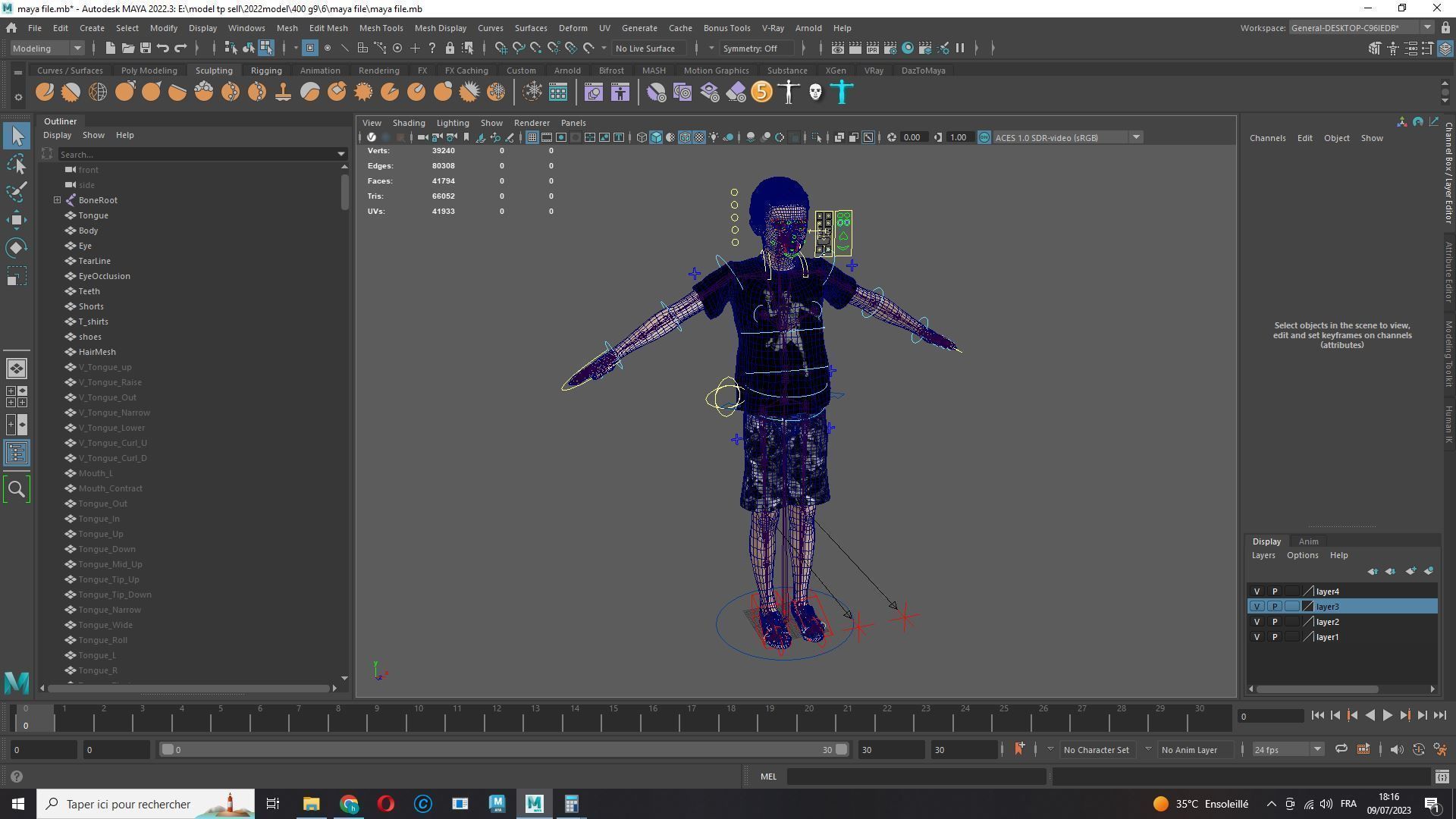  Adam-Realistic Boy Low-poly 3D model_17