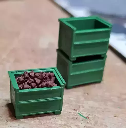 scrap metal container small