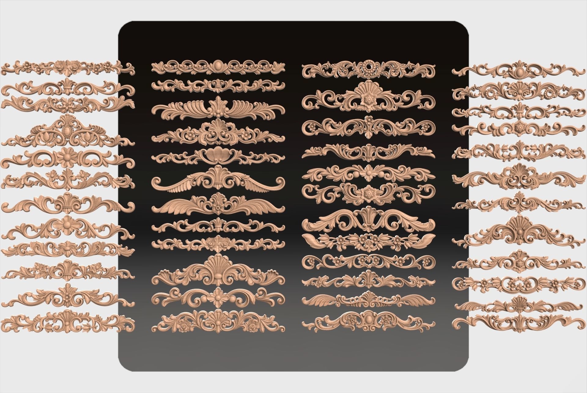 48 Carved decor for cnc 3D model_1