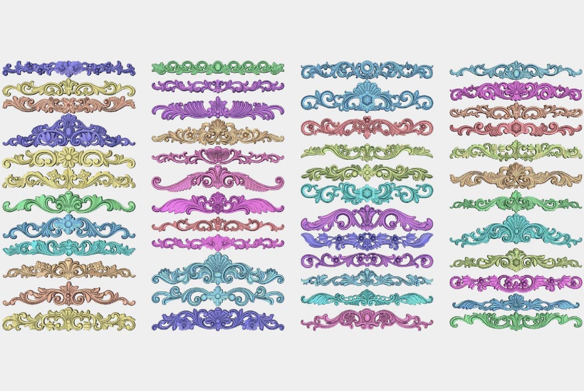 48 Carved decor for cnc 3D model_5