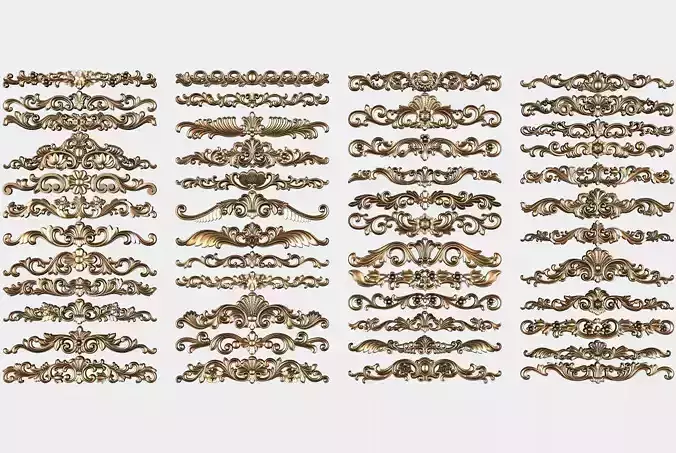 48 Carved decor for cnc