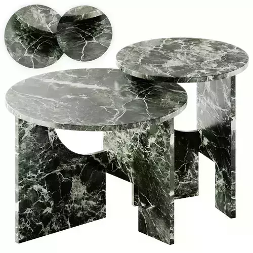 NICOLINE MONDRIAN Round marble coffee table