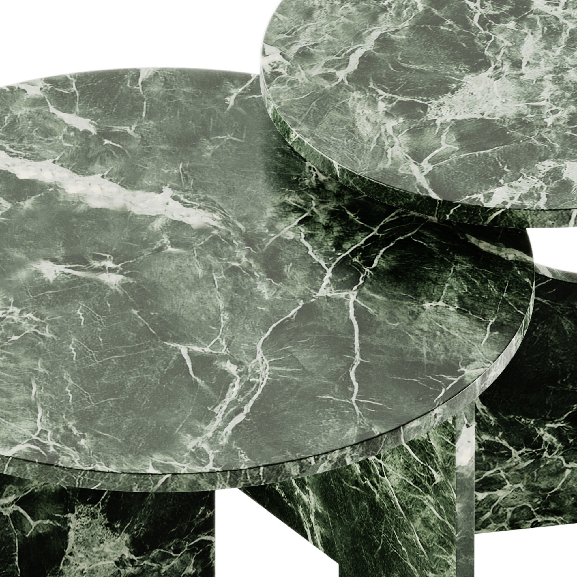 NICOLINE MONDRIAN Round marble coffee table 3D model_3