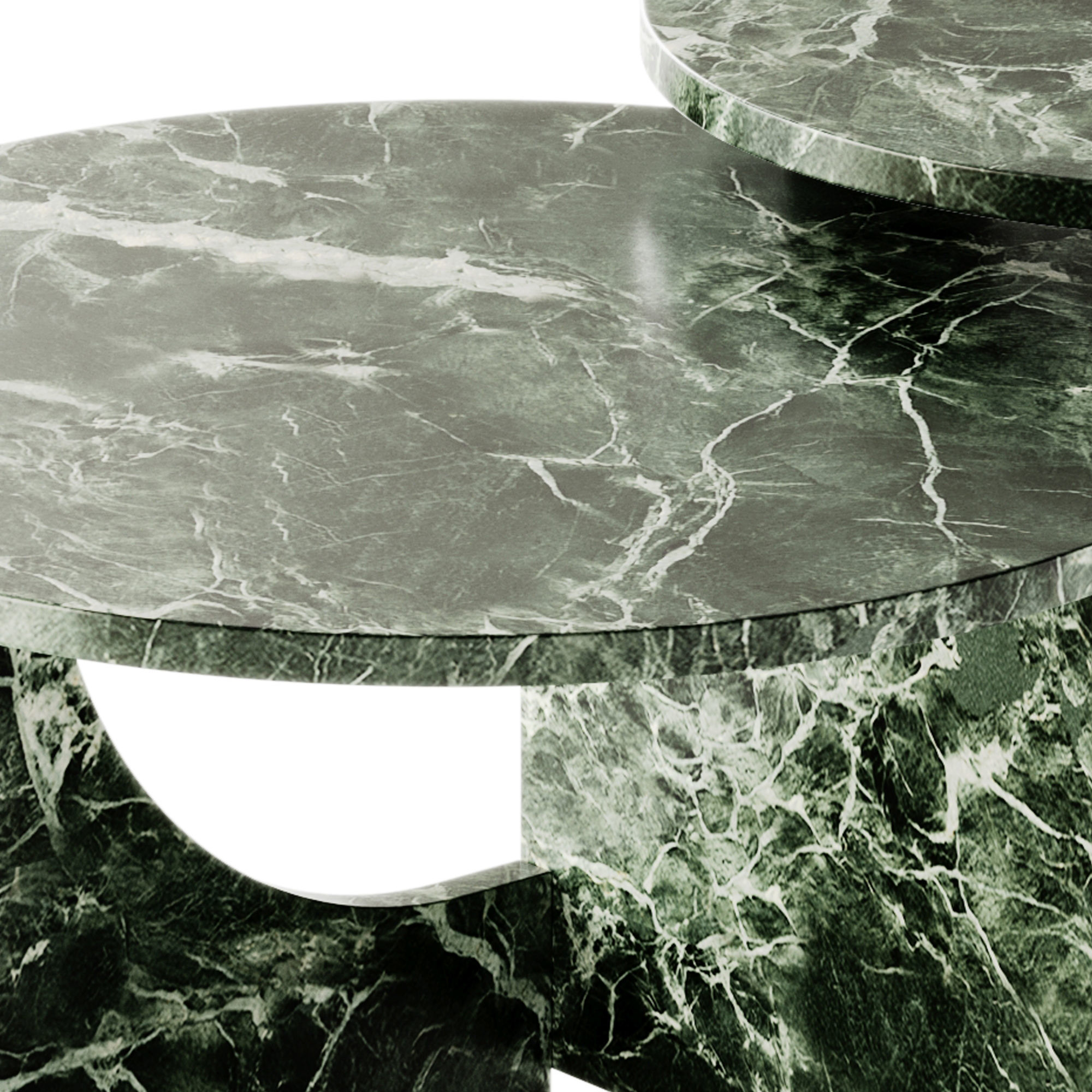 NICOLINE MONDRIAN Round marble coffee table 3D model_2