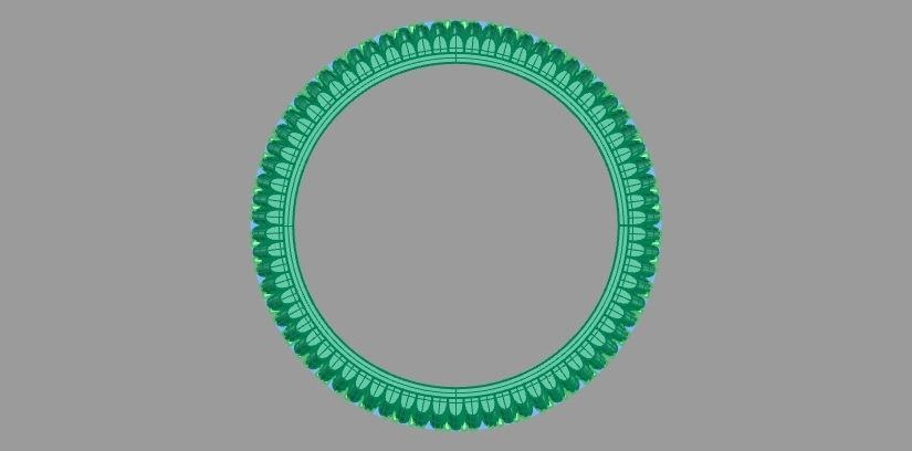Rainbow eternity ring 3D print model_10