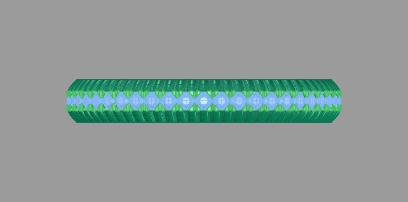 Rainbow eternity ring 3D print model_11